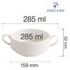 Bulionówka z uszami, 285 ml | PORLAND, Dove