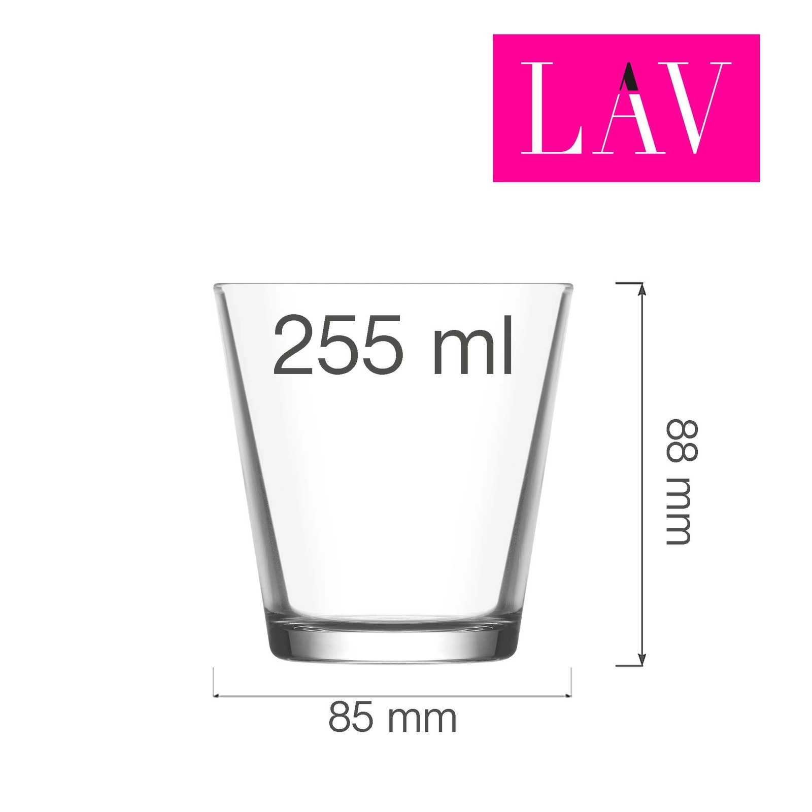 Szklanka do whiskey, 255 ml | LAV, Hera