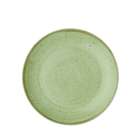 Talerz płytki coupe, Ø165 mm | CHURCHILL, Stonecast Sage Green