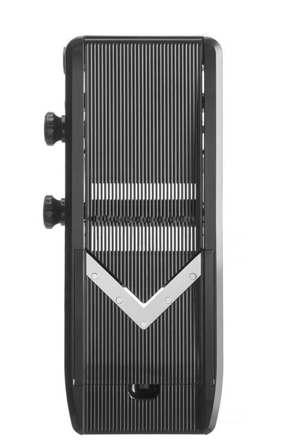 Mandolina typ V z zestawem tarcz, 130x335x75mm, czarna | HENDI, 222614