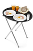 Taca owalna poliestrowa XL 735x600 mm, czarna | HENDI, 508831