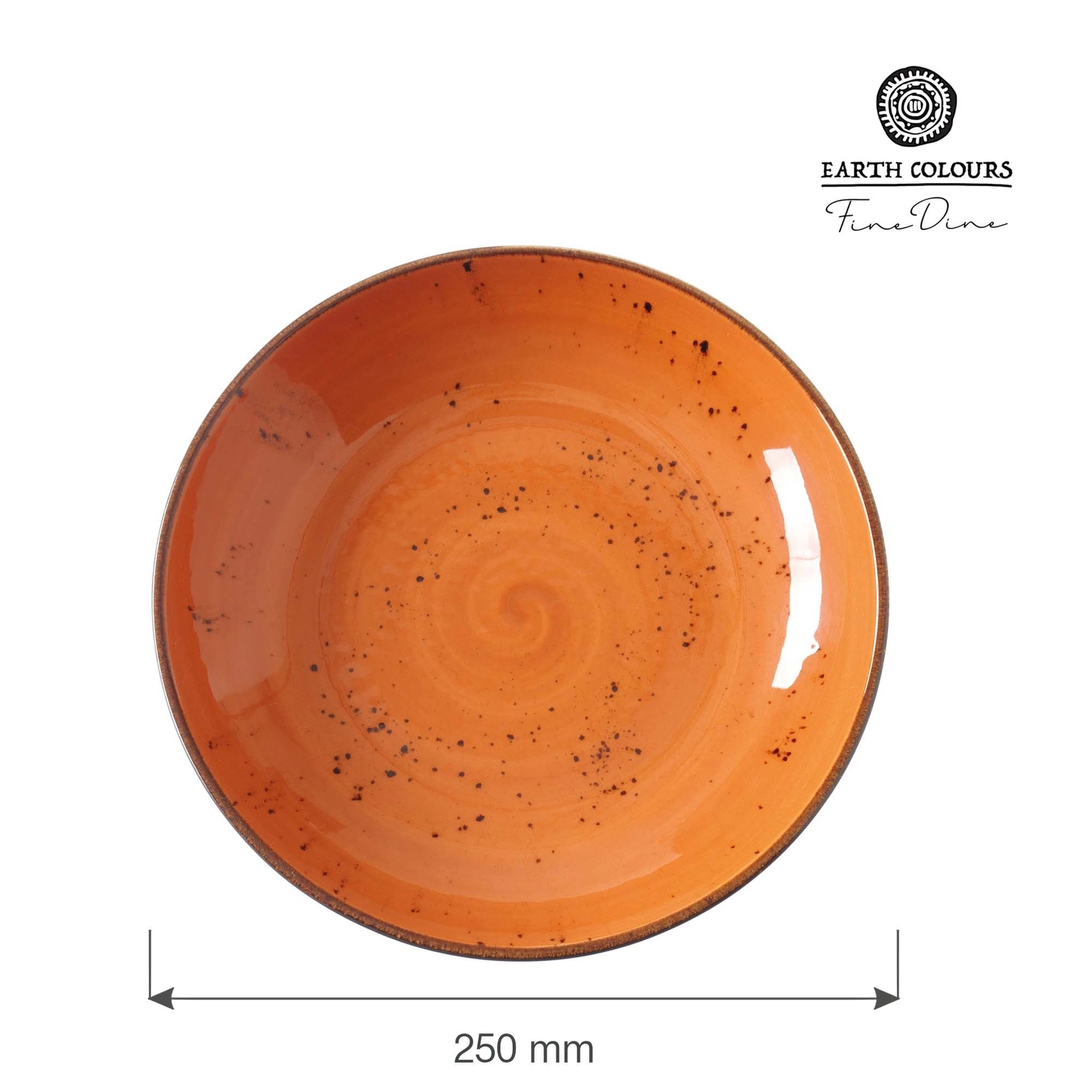Miska coupe, Ø250 mm, pomarańczowa | FINE DINE, Dahlia
