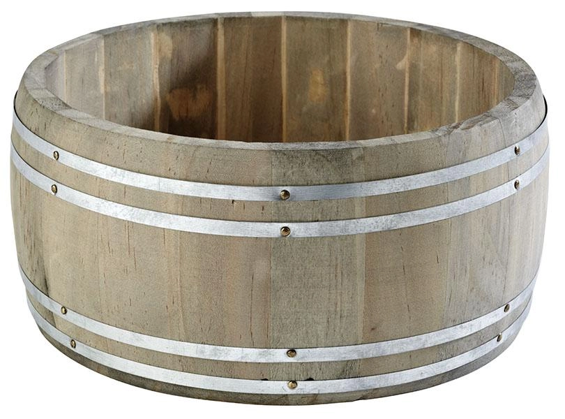 Stojak-beczka na sztućce/przyprawy Ø175 mm z drewna | APS, Country Style