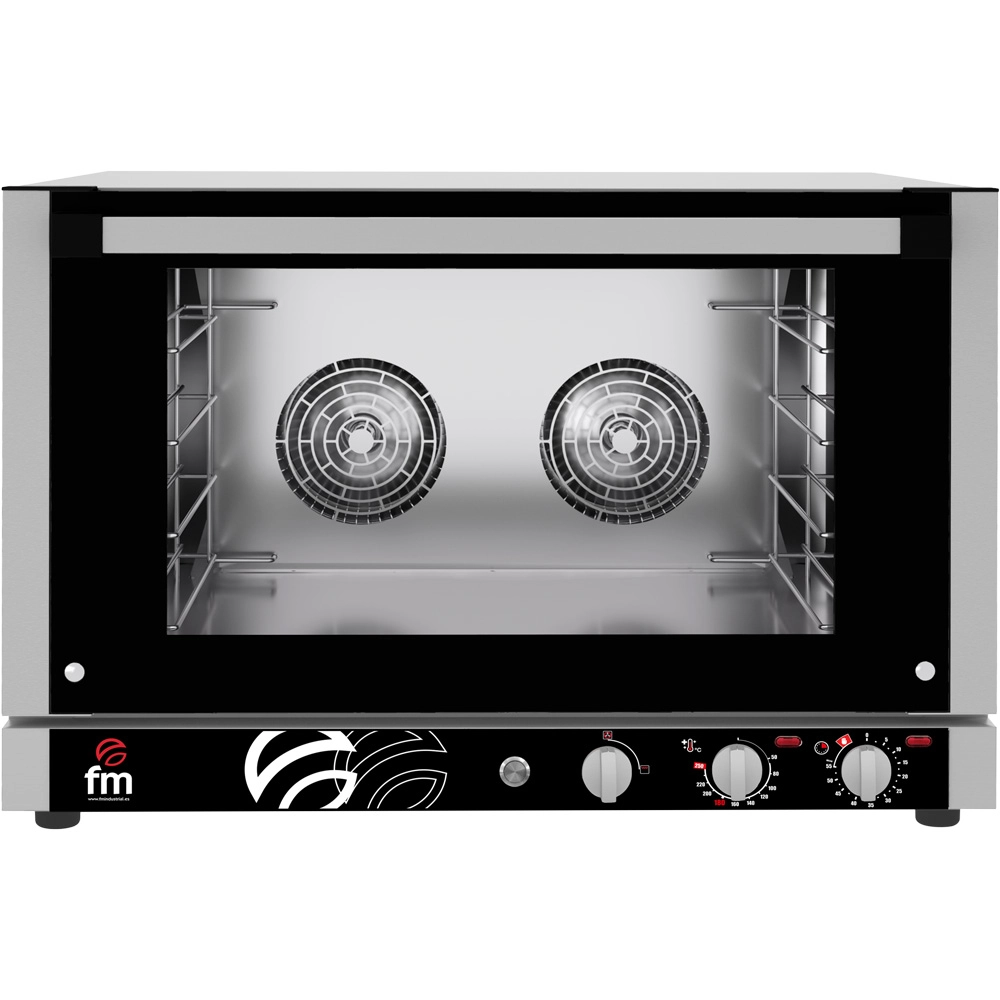 Piec konwekcyjny z nawilżaniem, elektryczny, manualny, 4x600x400 / 4xGN 1/1, 6.3 kW, 820x805x555 mm | STALGAST, ShopCook