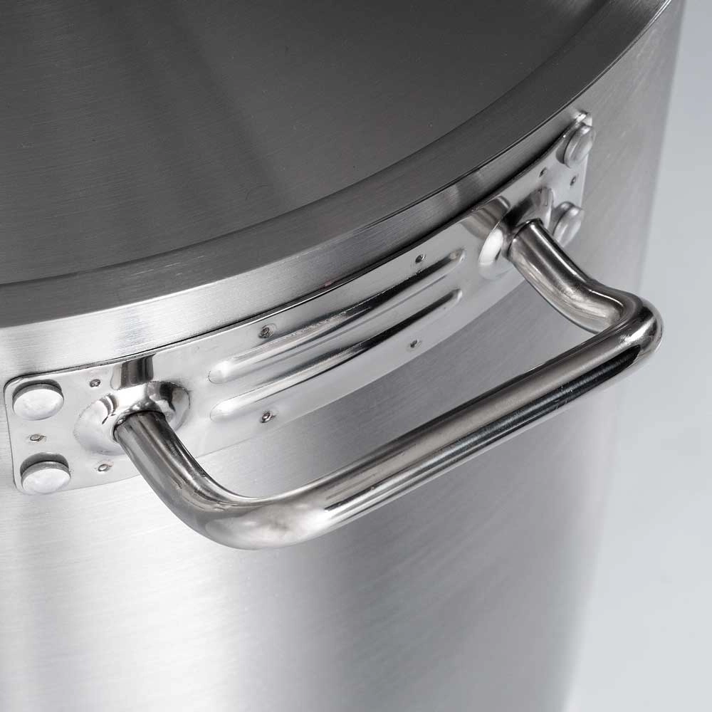 Garnek wysoki ze stali nierdzewnej z pokrywką, o średnicy 240 mm, 9 l | STALGAST, 011242