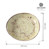 Talerz prezentacyjny, 270×240 mm, zielony | FINE DINE, Olive