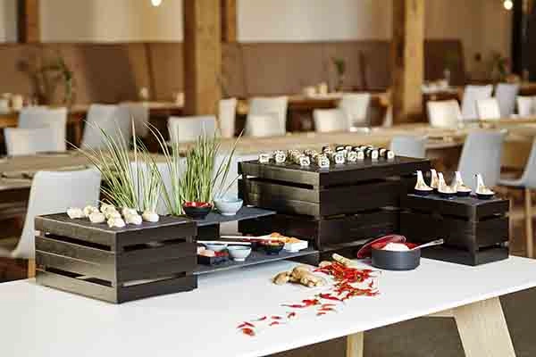 Skrzynka do serwowania 350x290x105 mm, z drewna | APS, Superbox