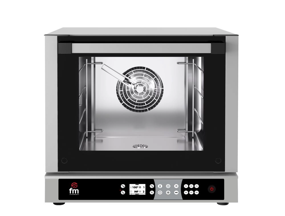 Piec konwekcyjny z nawilżaniem, elektryczny, 4x430x340 / 4xGN 2/3, 3.2 kW, 590x710x540 mm | STALGAST, ShopCook