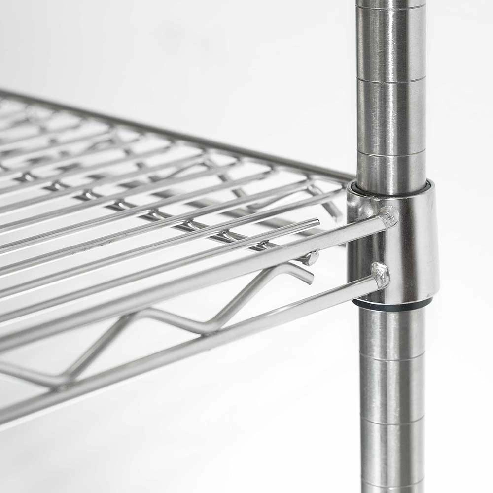 Regał magazynowy chromowany 4-półkowy 1525x455x1800 mm | STALGAST, 680152