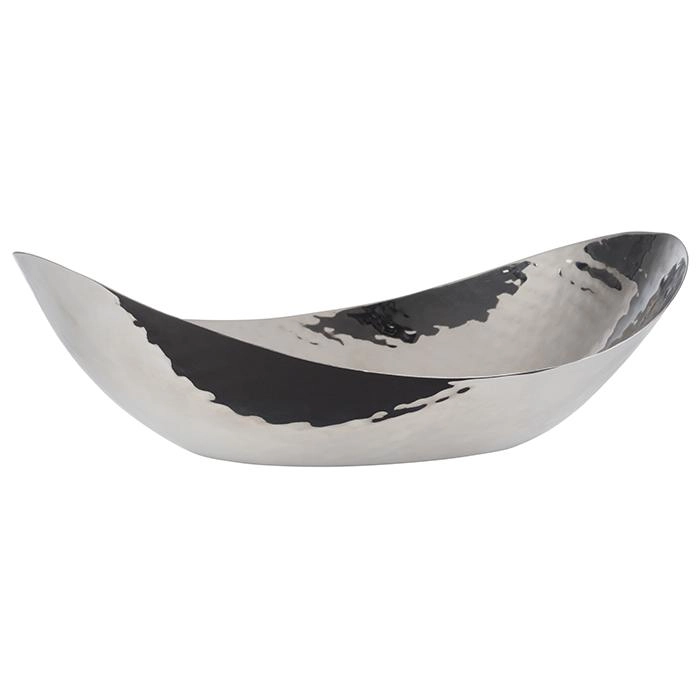 Miska młotkowana ze stali nierdzewnej 0,45 l, 240x165x70 mm, inox | APS, 40190