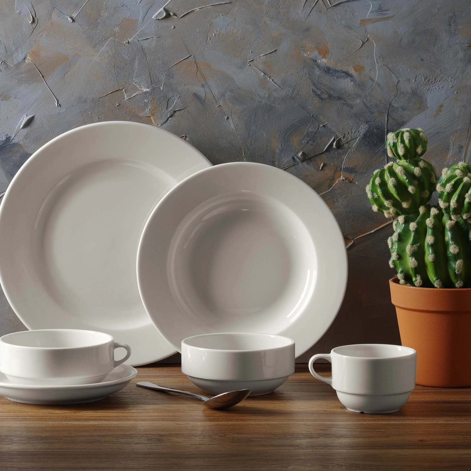 Miska stożkowa, 1000 ml, 190×75 mm | FINE DINE, Crema
