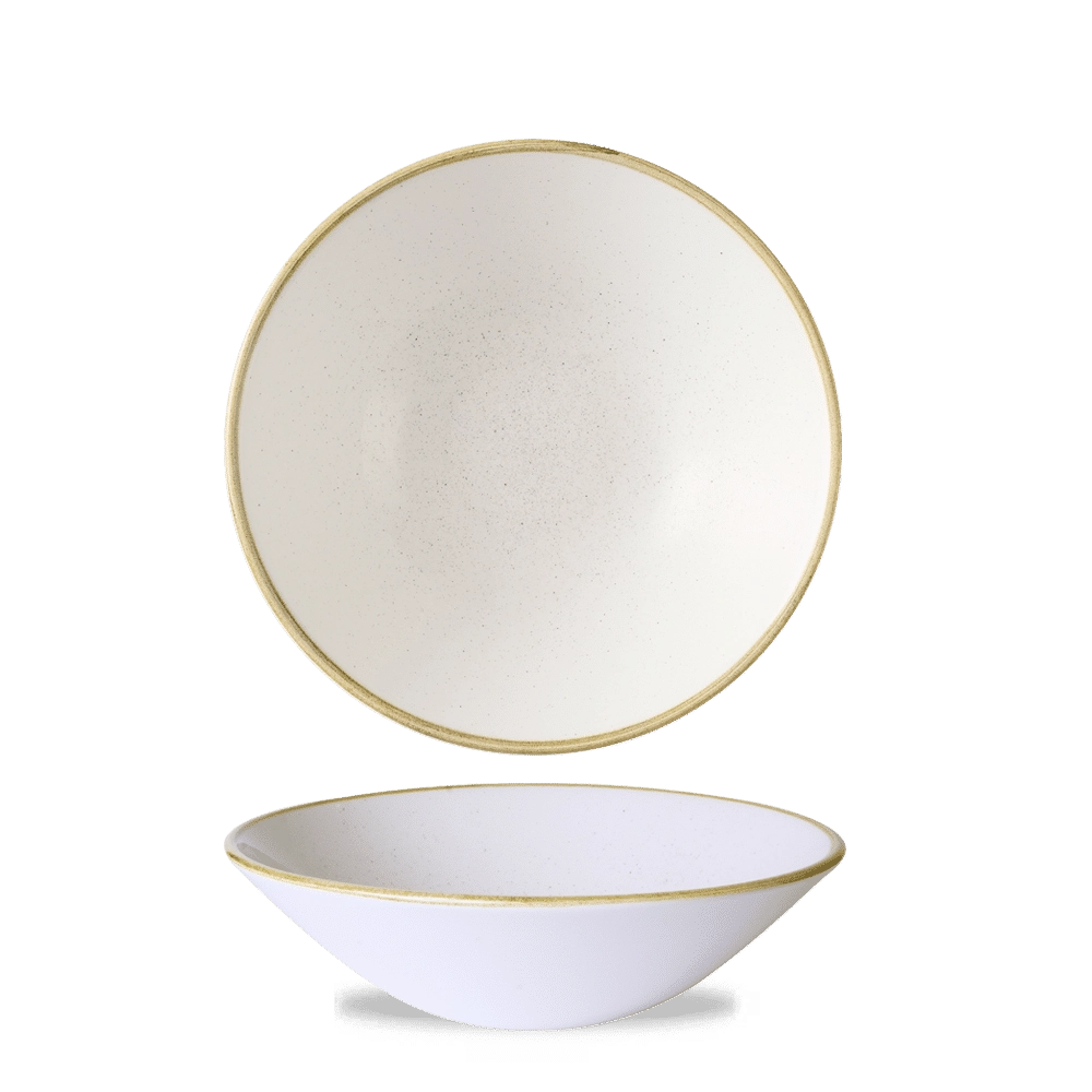 Misa głęboka coupe, Ø220 mm, 1100 ml | CHURCHILL, Stonecast Barley White