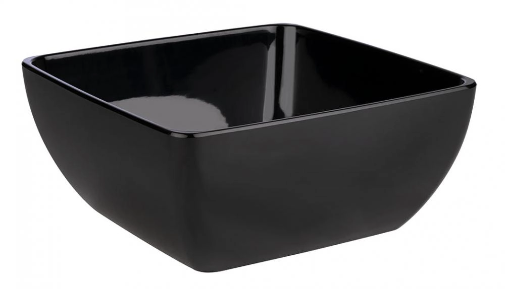 Miska z melaminy 8 l, 320x320x140 mm, czarna | APS, Pure