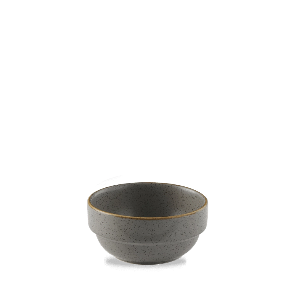 Miska sztaplowana, Ø115x55 mm, 360 ml | CHURCHILL, Stonecast Peppercorn Grey
