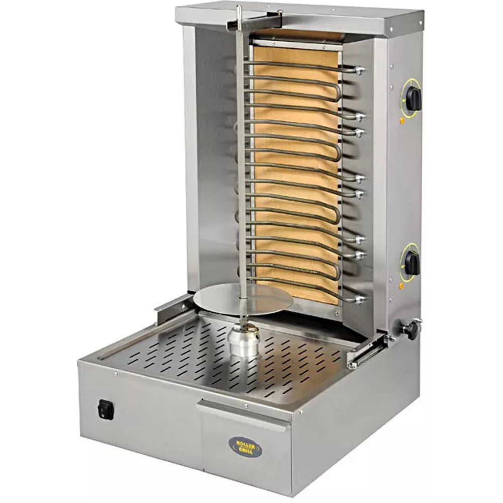 Gyros, kebab elektryczny, 5.8 kW, 400 V, wsad 25 kg, 580×660×870 mm | ROLLER GRILL, 777371