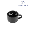 Filiżanka sztaplowana do kawy i herbaty, 200 ml, czarna | PORLAND, Seasons Coal