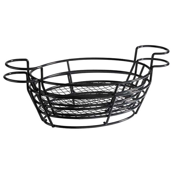 Koszyk serwingowy 395x200x110 mm, czarny | APS, 40604