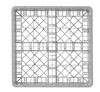 Kosz do szkła 500×500 mm, z polipropylenu, 16 przegródek 113x113 mm | HENDI, 877043