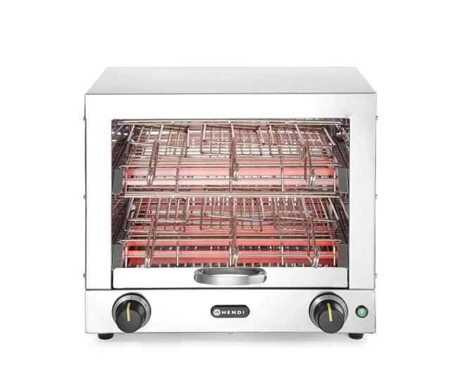 Toster kanapkowy z 6 klamrami, 230 V, 3 kW, 450x390x400 mm | HENDI, 262214