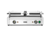 Grill kontaktowy podwójny, 1/2 gładki, 1/2 ryflowany, 3,6 kW, 230 V, 575×430×510 mm | HENDI, 263907
