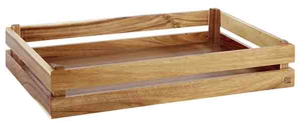 Skrzynka do serwowania 555x350x105 mm, z drewna | APS, Superbox