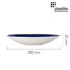 Talerz głęboki Gourmet, ⌀280 mm, niebieski | STEELITE, Willow Azure