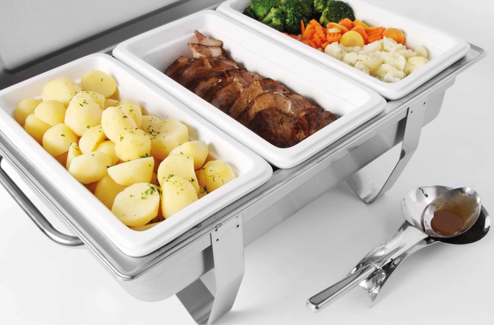 Pojemnik porcelanowy GN 1/1 biały, 530×325×65 mm | FINE DINE, 783009