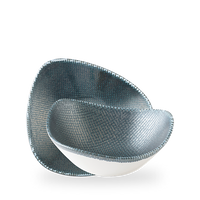 Miska trójkątna Ø240 mm, niebieska | CHURCHILL, Astro Metallic Blue
