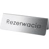 Tabliczka informacyjna „Rezerwacja” | STALGAST, 486025