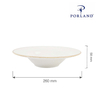 Talerz do pasty, Ø260 mm | PORLAND, Seasons Sand