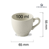Filiżanka do espresso, 100 ml, szara | CHURCHILL, Delta Grey