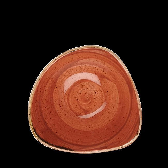 Miska trójkątna, Ø235 mm, 600 ml | CHURCHILL, Stonecast Spiced Orange