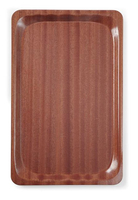 Taca prostokątna do serwowania laminowana GN 1/1 325x530 mm antypoślizgowa, mahoniowa | HENDI, 507216
