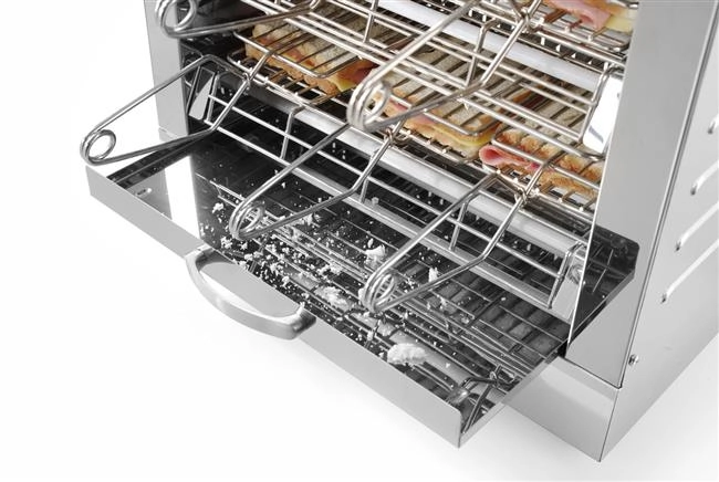 Toster kanapkowy z 6 klamrami, 230 V, 3 kW, 450x390x400 mm | HENDI, 262214