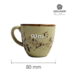Filiżanka do espresso, 90 ml, zielona | FINE DINE, Olive