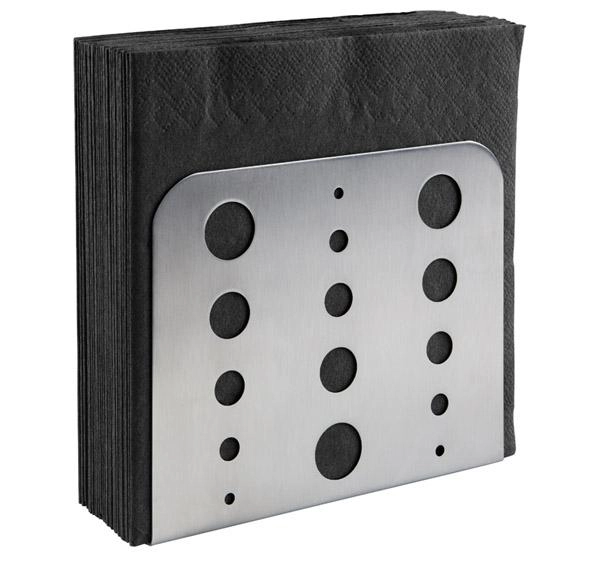 Serwetnik 150x45x125 mm ze stali nierdzewnej satynowanej | APS, 11780