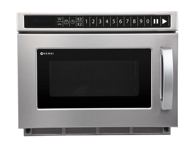 Kuchenka mikrofalowa programowalna z USB, 1,8 kW, 230 V, 560×419×336 mm | HENDI, 281376
