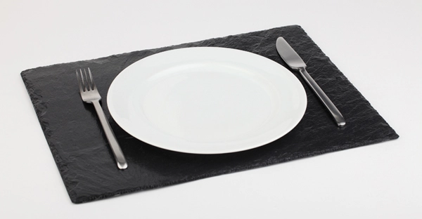 Taca serwingowa prostokątna z kamienia łupkowego 450×300×7 mm | APS, 00996