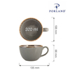 Filiżanka, 320 ml | PORLAND, Seasons Stone