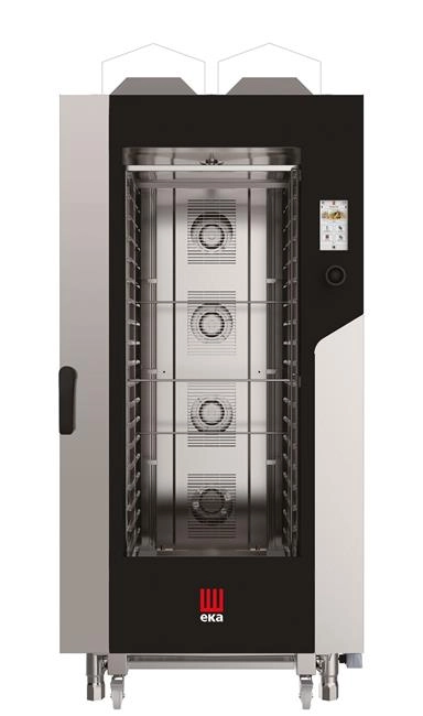 Piec konwekcyjno-parowy 20×GN 1/1, gazowy, 30 kW, 930×1162×1954 mm | TECNOEKA, Millennial Touch Screen