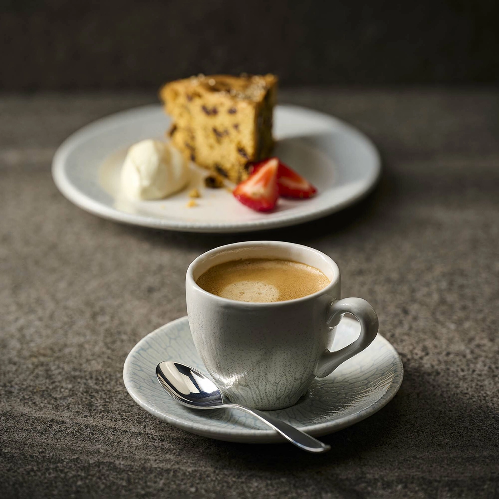 Filiżanka do espresso, 100 ml, szara | CHURCHILL, Delta Grey