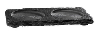 Podstawka z kamienia łupkowego pod 2 przyprawniki 150x80 mm | APS, 00971