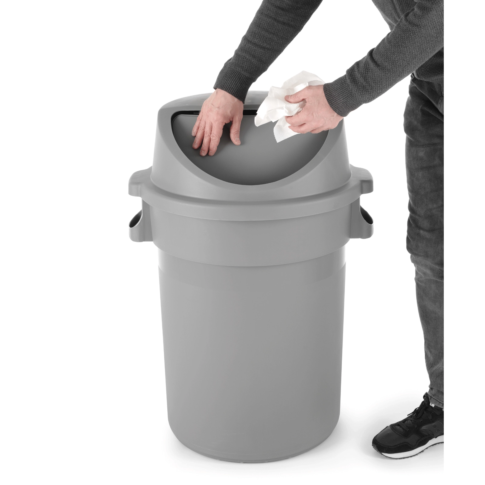 Kontener okrągły na odpady, 80 l, ⌀490×620 mm | AMERBOX, 691403
