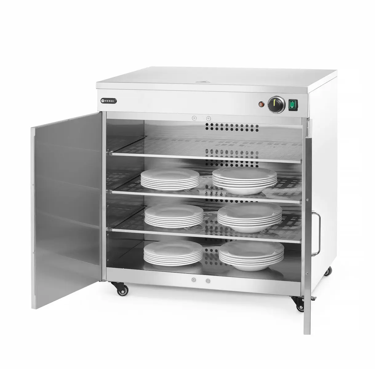 Podgrzewacz do talerzy podwójny, 230 V, 0,8 kW, 735×589×766 mm | HENDI, 250174