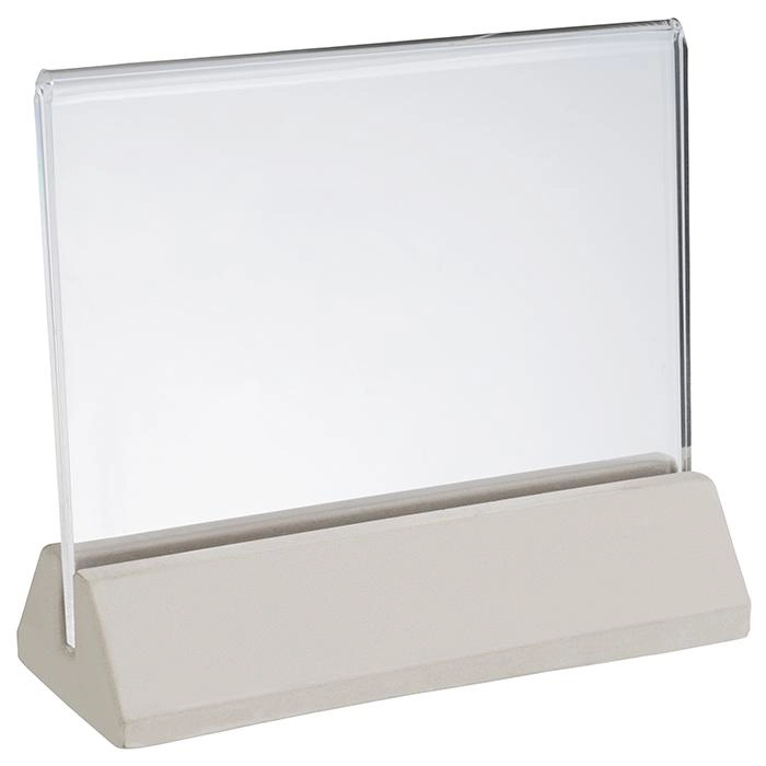 Stojak na karty 115x45x100 mm, szary, przezroczysty | APS, 71496