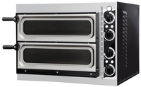 Piec do pizzy 2-komorowy, 230 V, 2,4 kW, 567x428x428 mm | PRISMAFOOD, Basic 2/40 Vetro