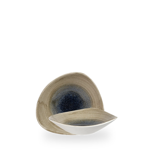 Miska trójkątna, 370 ml | CHURCHILL, Stonecast Aqueous Lagoon