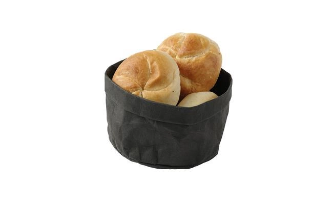 Torba papierowa na pieczywo, 170×170×150 mm, czarna | FINE DINE, 429211