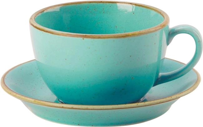 Spodek z porcelany, niebieski, ø160 mm | FINE DINE, Laguna