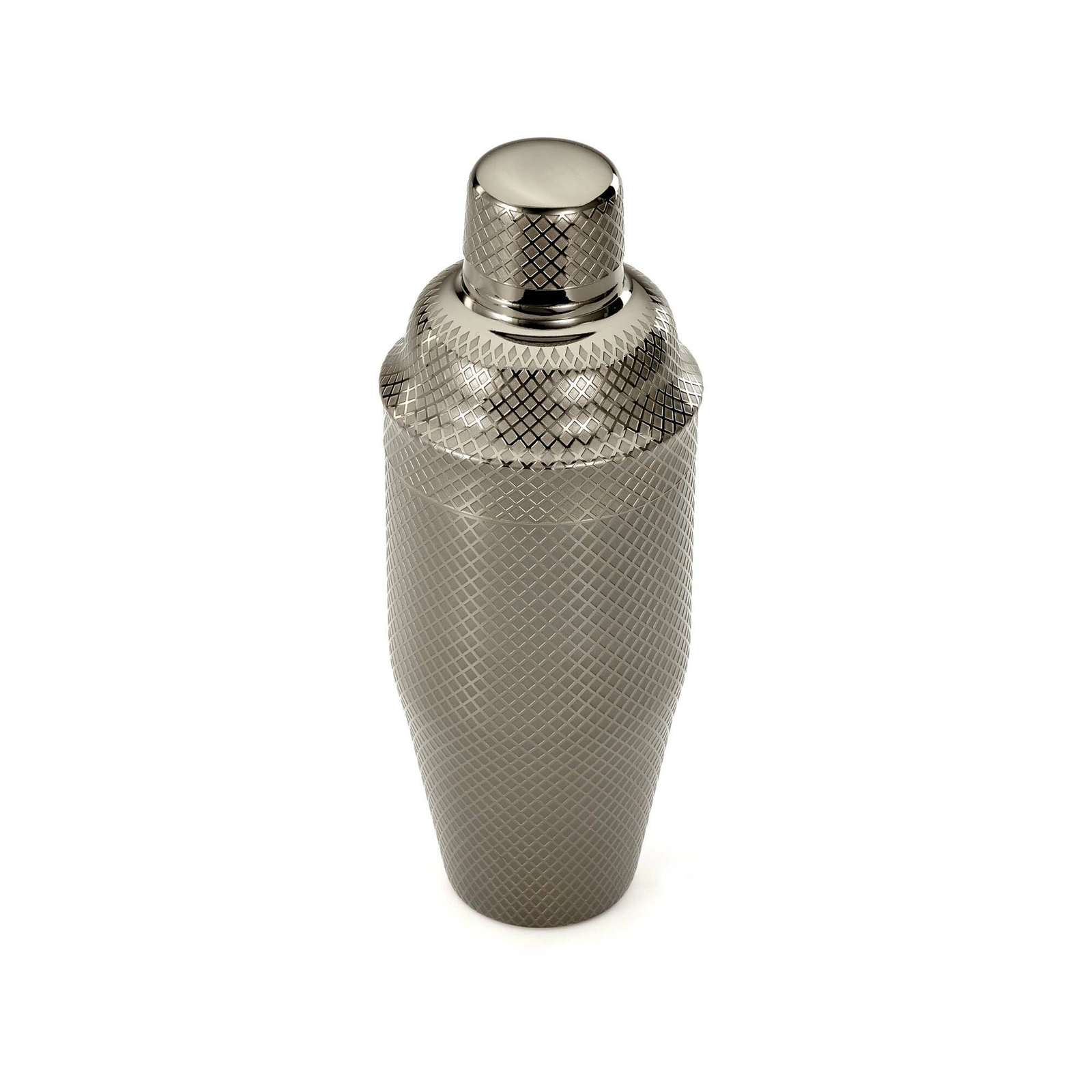 Shaker barmański 3-częściowy w stylu japońskim Diamond Lettice, ze stali nierdzewnej, czarny, 700 ml | BARFLY, Diamond Lettice